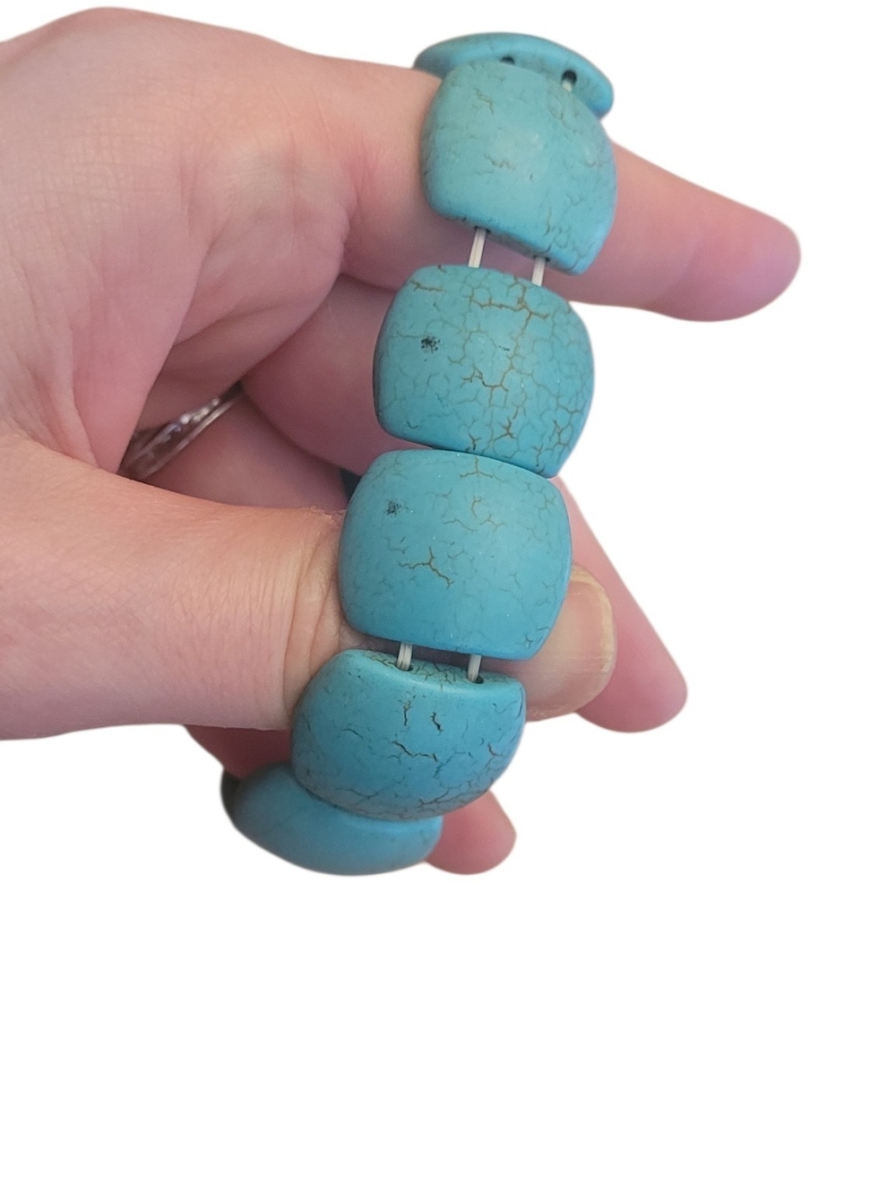 Turquoise Stretch Stone Bracelet